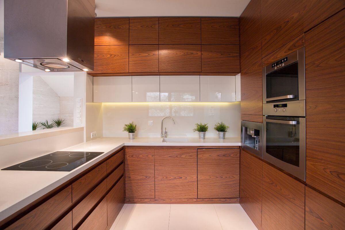 wooden kitchen cabinets